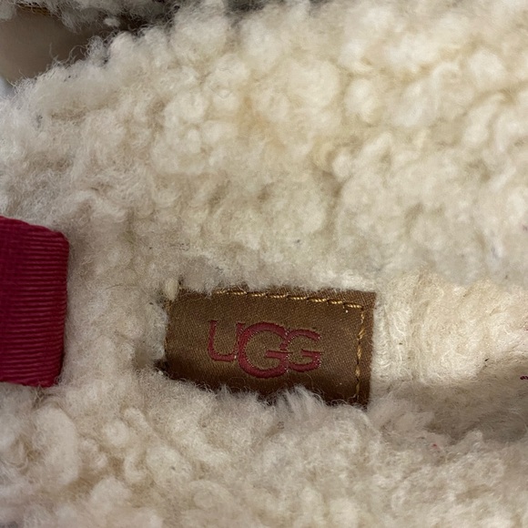 UGG TAZZ UGG BRAID SHEEPSKIN PLATFORM SLIPPERS SHOES, WOMENS Size 6 - Picture 10 of 12